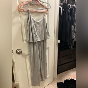Gray Active USA romper